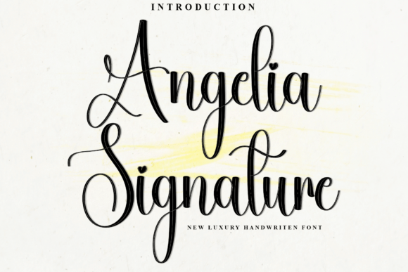 Angelia Signature Font: A Creative Typeface for Campaigns