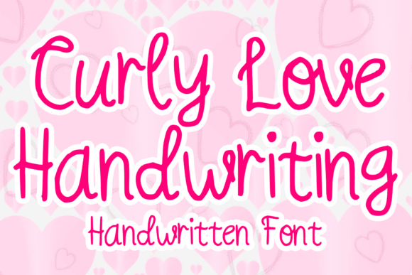 Curly Love Handwriting Font for Editorial Design