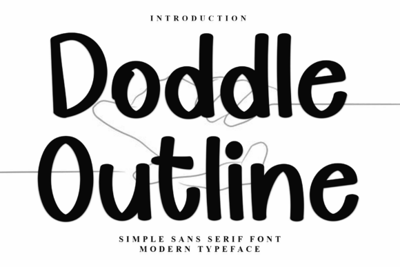 Doddle Outline Font: A Festive Typeface for Small Business Branding