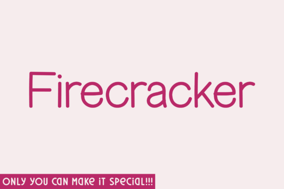 Firecracker Font: Authentic Handwritten Branding