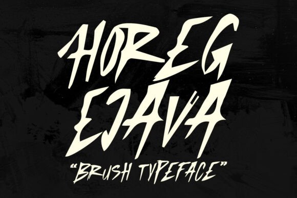Horeg Ejava Font: Bold Brush Type for Crafts