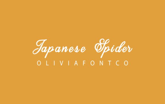 Japanese Spider Font: A Romantic Script for Brand Identity