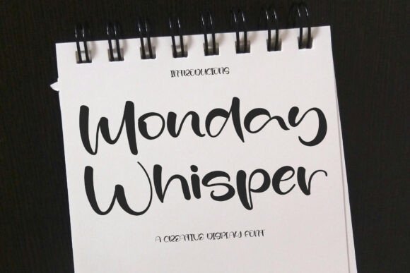 Monday Whisper Font: Modern Handwritten Style for Web Design