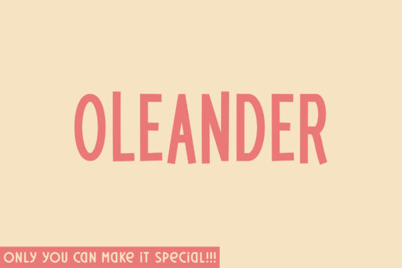Oleander Font: A Handwritten Typeface for Campaign Visuals
