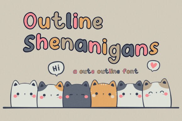 Outline Shenanigans Font: A Designer’s Branding Test
