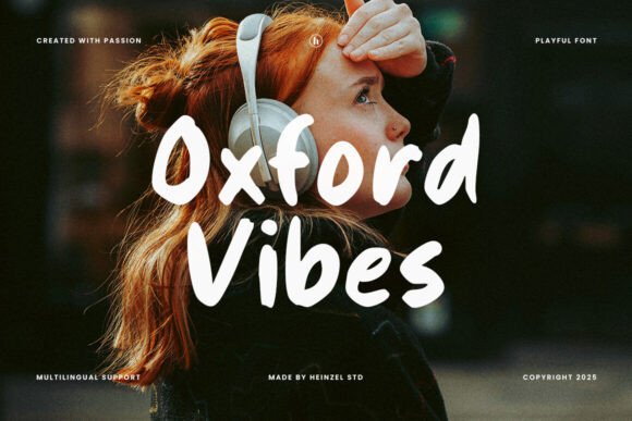 Oxford Vibes Font: Handwritten Style for Digital Campaigns