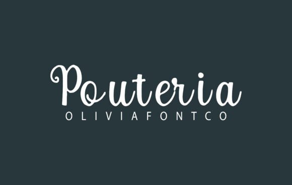 Pouteria Font: Romantic Handwritten Script for Makers
