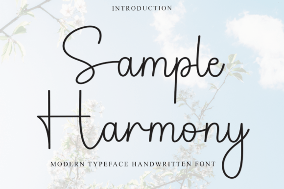 Sample Harmony Font Review: A Timeless Script for Branding