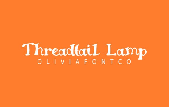 Threadtail Lamp Font for Editorial Design