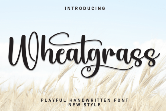 Wheatgrass Font: Elegant Script for Handmade Labels