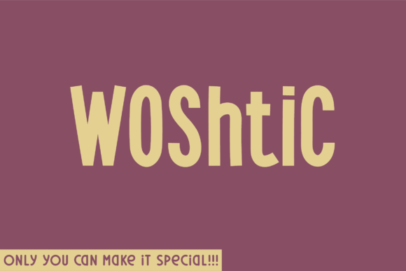 Woshtic Font: Natural Handwritten Style for Editorial Layouts
